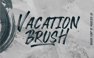VACATION BRUSH Lettertype
