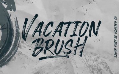 VACATION BRUSH Lettertype