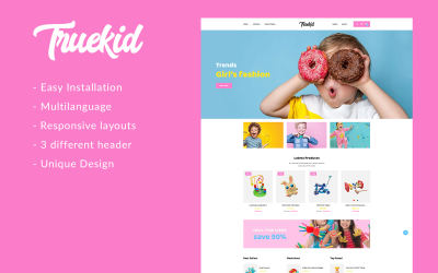 Gts Truekid — адаптивная тема Shopify