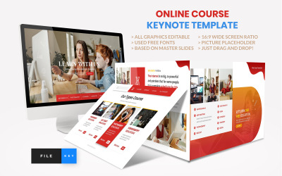 Kurs online - Edukacja - Szablon Keynote