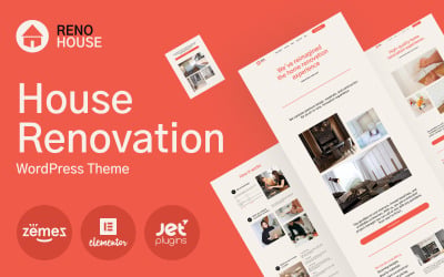 RenoHouse - Тема WordPress для строительных компаний и предприятий, занимающихся проектами и строительством.