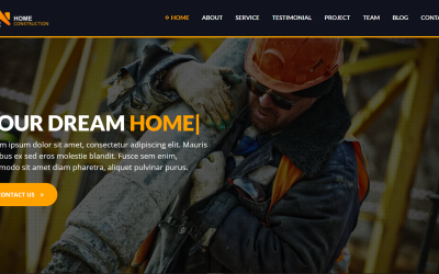 Responsive HomeConstruction - Builder Açılış Sayfası #101562