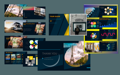 Туристичний путівник шаблон PowerPoint
