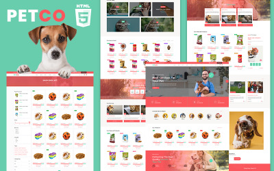 Petco | Evcil Hayvan ve Hayvan Mağazası Web Sitesi Şablonu