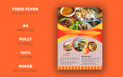Food Flyer Design - Modello di identità aziendale
