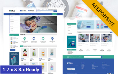 Medico - Medicinsk butik PrestaShop Responsive Theme