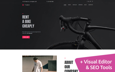 Responsive Trialem - Bike Rental Moto Cms 3 #101735