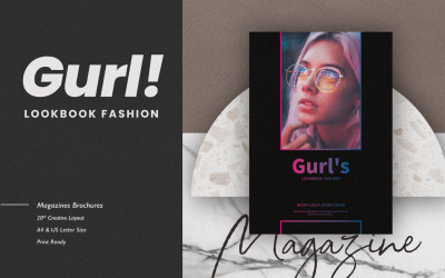 Šablona časopisu Gurl Lookbook Collection