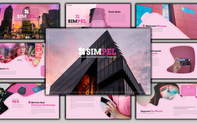 Simpel - Yaratıcı İş PowerPoint şablonu