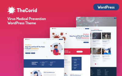 Thecorid - Tema de WordPress para prevención médica y de virus