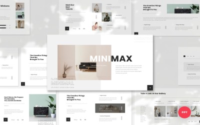 Minimax - modelo de PowerPoint minimalista e criativo