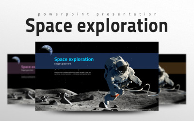 Modèle PowerPoint d&amp;#39;exploration spatiale