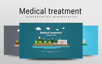 Modelo de PowerPoint de tratamento médico