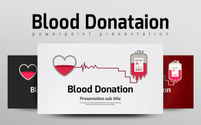 Modelo de PowerPoint para doação de sangue