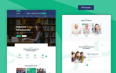 Eusitor - Education PSD PSD Template