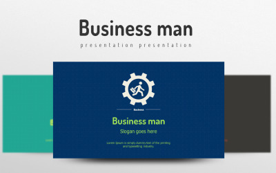 Plantilla de PowerPoint - hombre de negocios