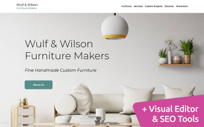 Wulf Wilson - Furniture Makers Moto CMS 3 Şablonu