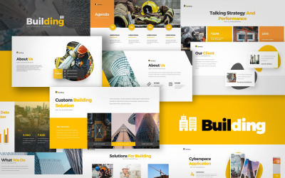 Byggpresentation PowerPoint-mall