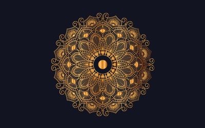 Ilustrace "Luxury mandala background with golden arabesque pattern" #102007
