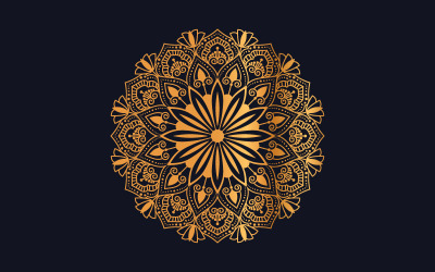 Ilustrace "Luxury mandala background with golden arabesque pattern" #102011