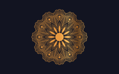 Ilustrace "Luxury mandala background with golden arabesque pattern" #102013