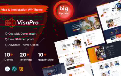 Immigration & Visa Consulting Elementor WordPress Theme
