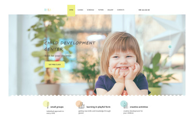 UMKA - Children & Kindergarten one page PSD Template