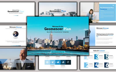 "Geomancer - Creative Business Plan" modèle PowerPoint Premium #102145
