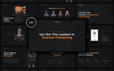 "Lion King - Creative Business Company" Keynote Template №102162