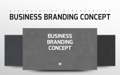 Business Branding Concept Szablon PowerPoint