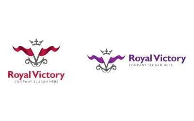 Královské vítězství Logo šablona