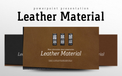 Leather Material PowerPoint template
