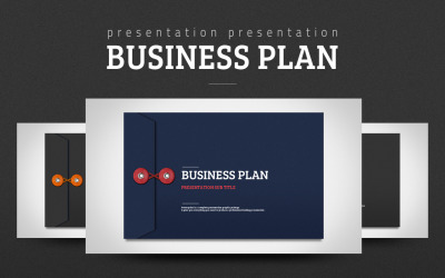 Modelo de plano de negócios em PowerPoint