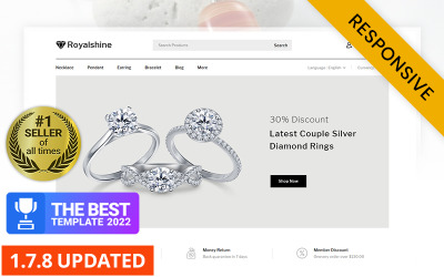 Royalshine - Mücevher Mağazası PrestaShop Teması