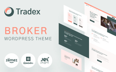 Thème WordPress Tradex - Courtier Forex et financier