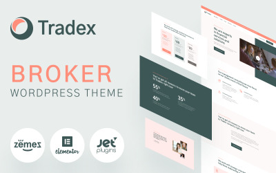 Tradex - Forex-mäklare WordPress-tema