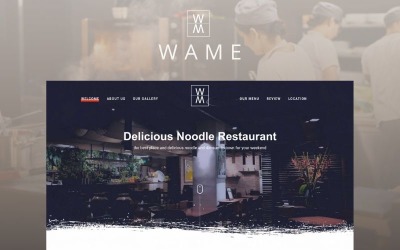 WAME-多用途一页HTML着陆页模板