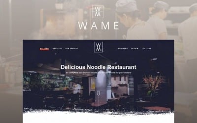 WAME - Многоцелевой одностраничный шаблон целевой HTML-страницы