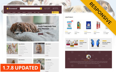 Zoomeat - PrestaShop-Design für den Haustier- und Tierladen