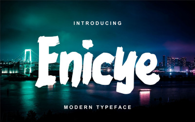 Enicye | Police de caractères moderne