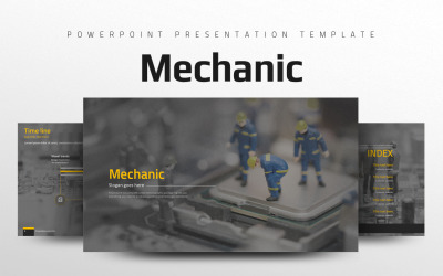 Mekanisk PowerPoint-mall