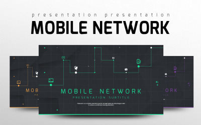 Mobile Network PowerPoint template