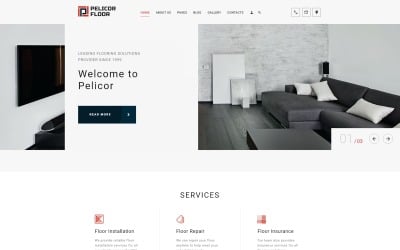 Pelicor Floor - Padló többoldalas Joomla sablon