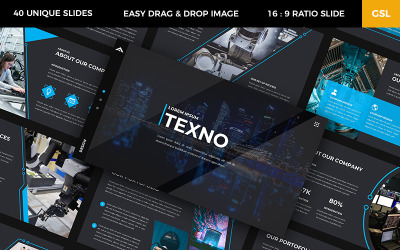 Premium Texno – Technology Google Slides #102361