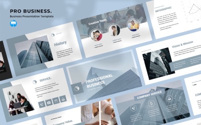 "PRO BUSINESS - Business" Keynote Template №102357
