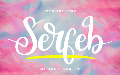 Serfeb | Fuente cursiva moderna