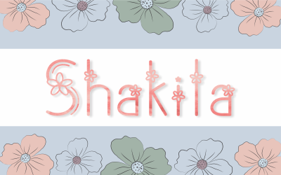 Shakila betűtípus