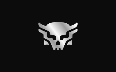 Szablon Logo czaszki