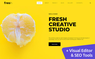 Frisch - Firmenportfolio Moto CMS 3 Vorlage