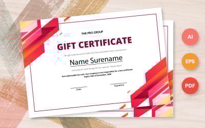 Kostenlose Geschenkgutscheinvorlage